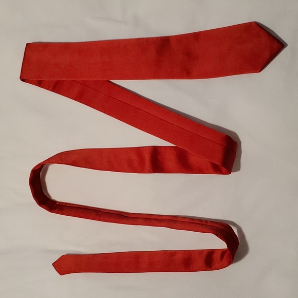 Men's Red Silk Tie - Picture 1 of 5